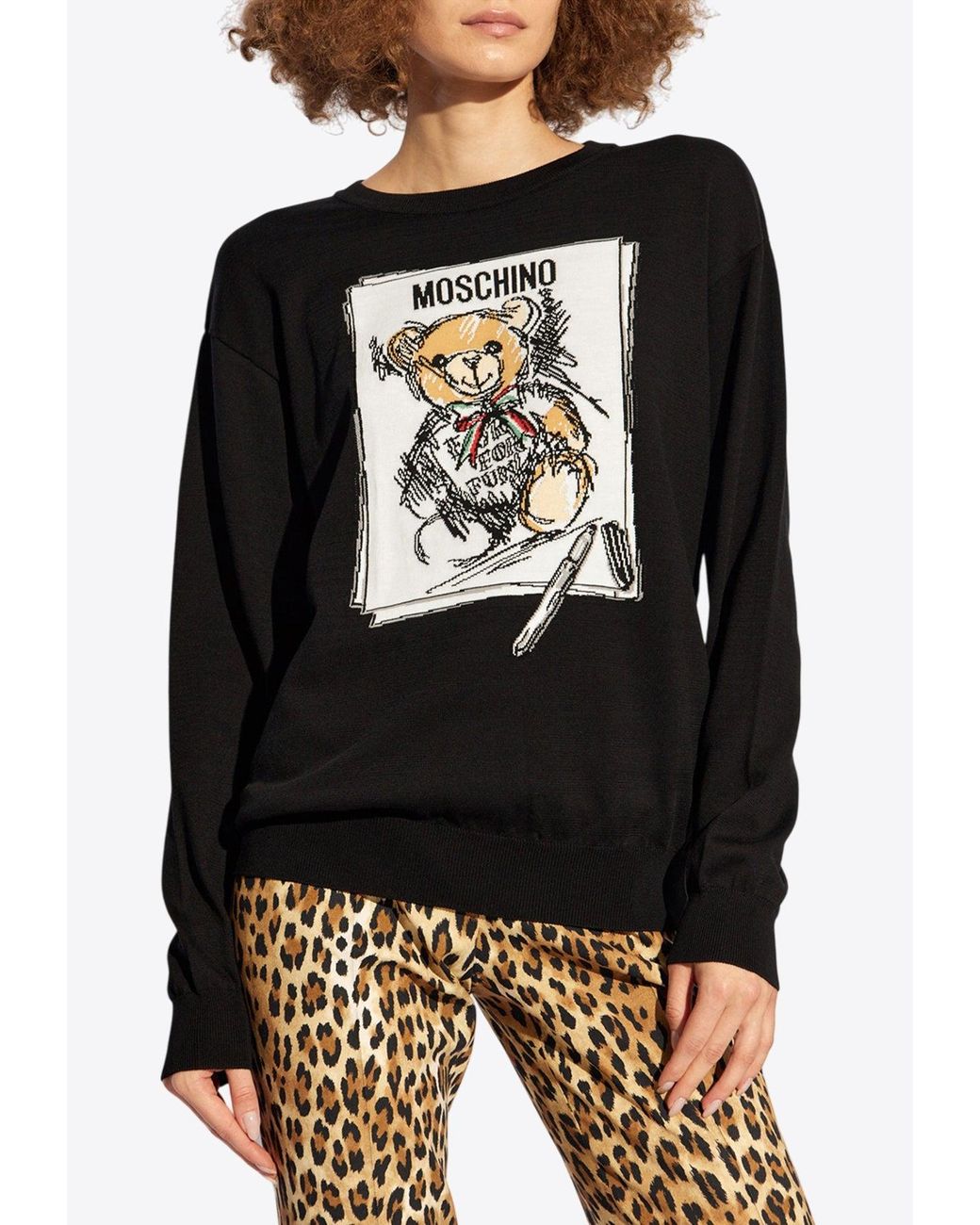 Moschino knit sweater hotsell