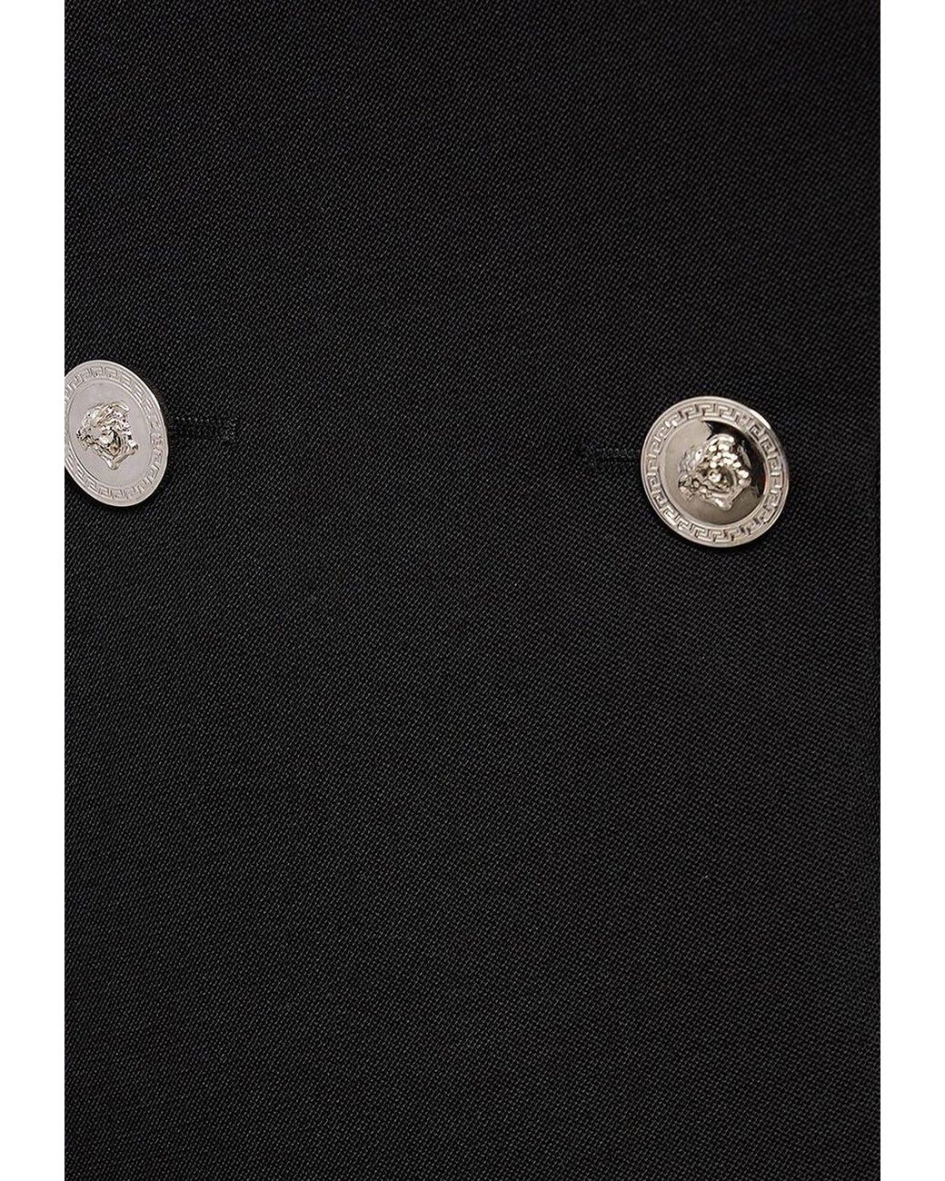 Versace Black Tailored Mini Dress