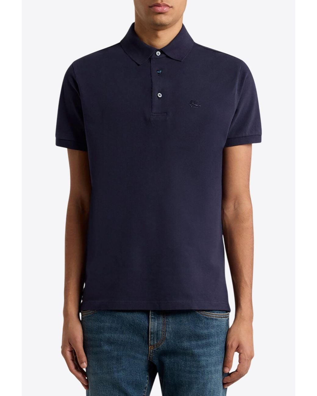 Etro Blue Polo Roma for men