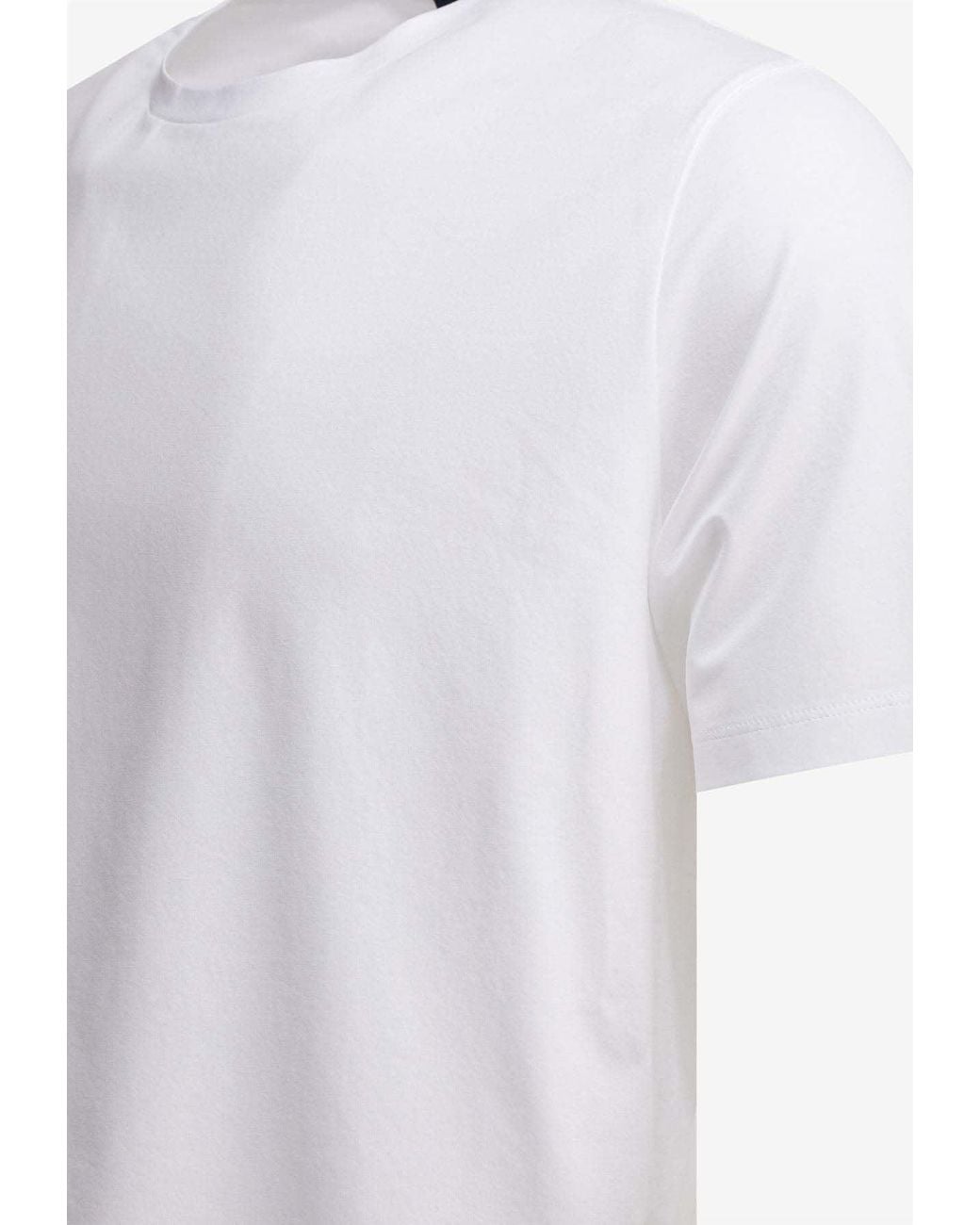 Herno White Basic Jersey T-Shirt for men