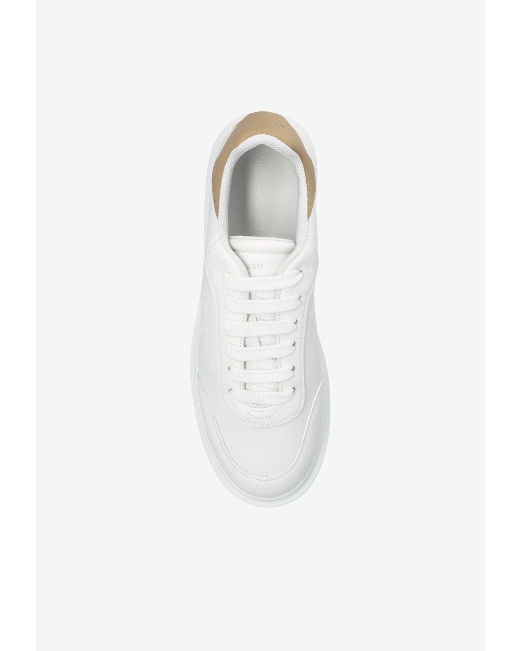 McQueen White Oversized Low-Top Sneakers for men