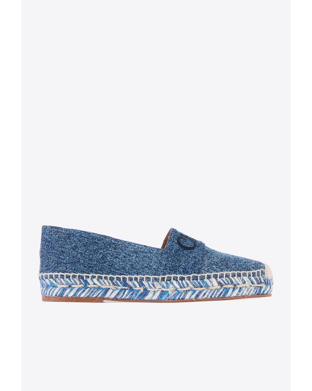 Chloé Blue Piia Flat Espadrilles