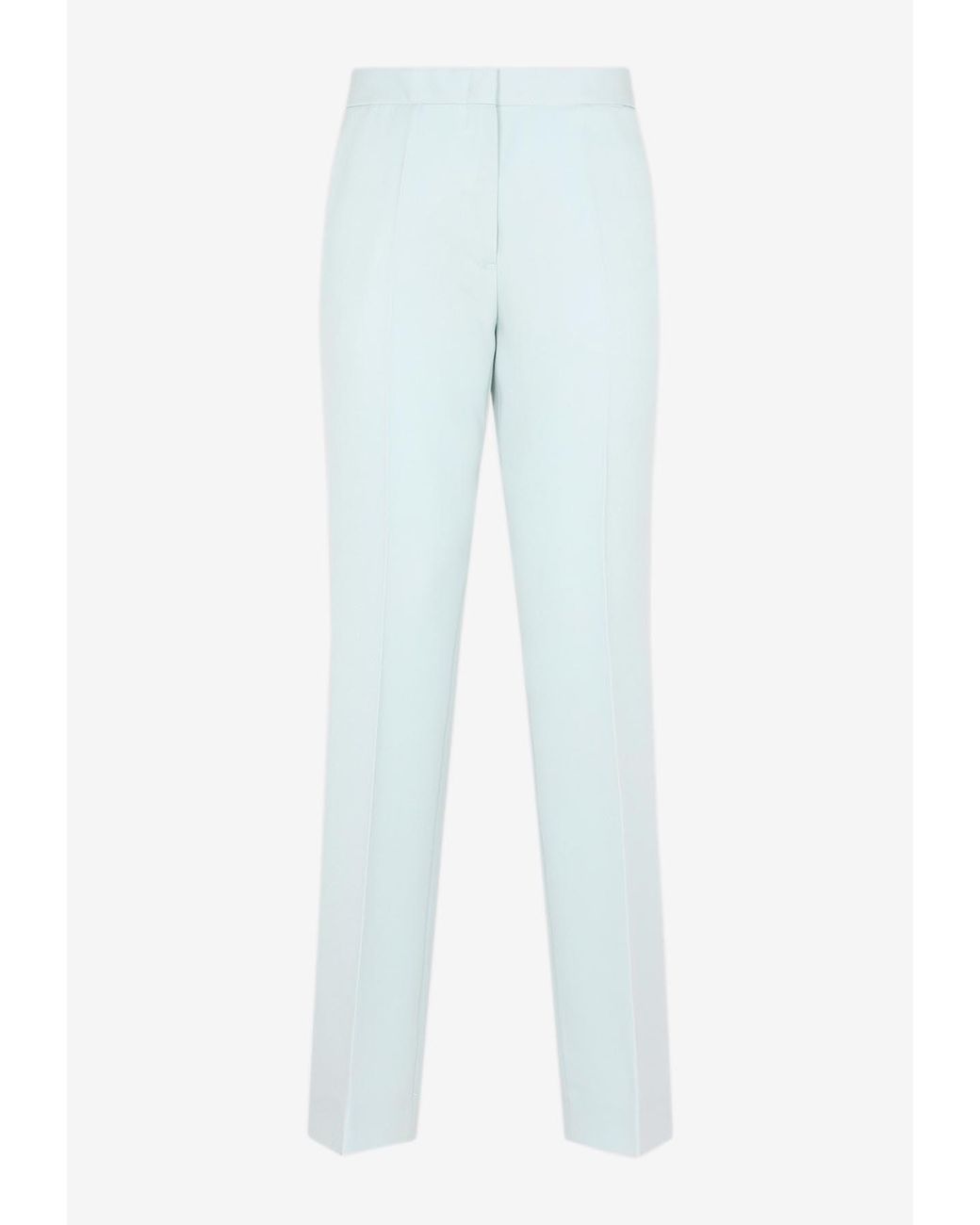 Jil Sander Blue Tailored Wool Pants