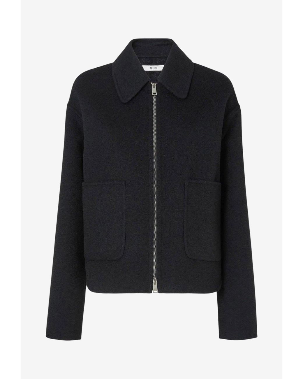 Fendi Black Tailored Structured Jacket