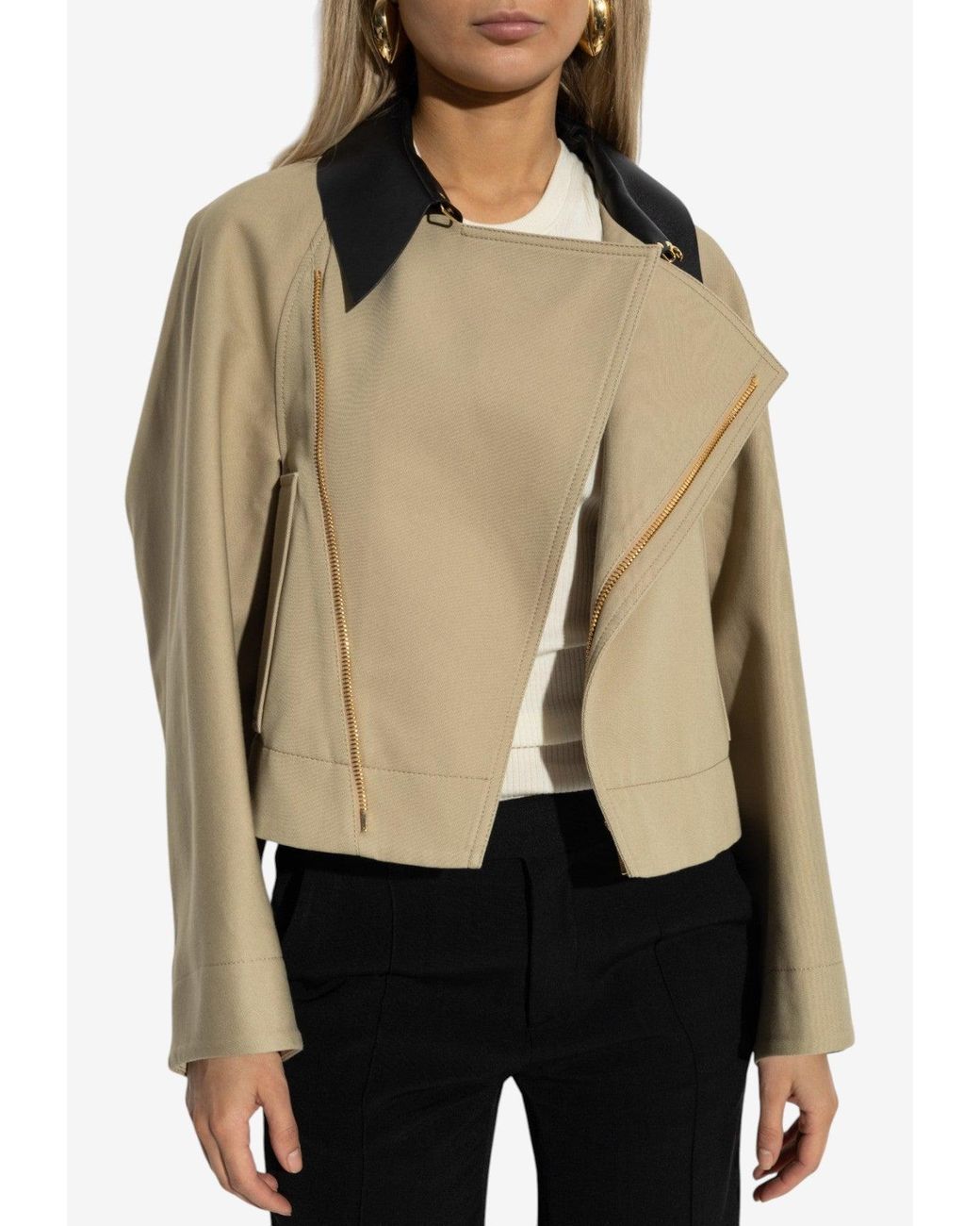 Givenchy Natural Collared Zip Jacket