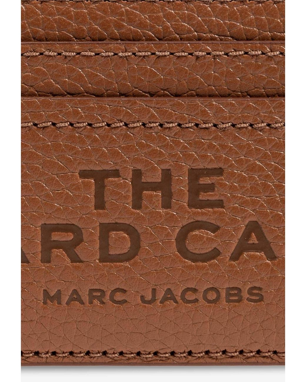 Marc Jacobs White Grained Leather Cardholder