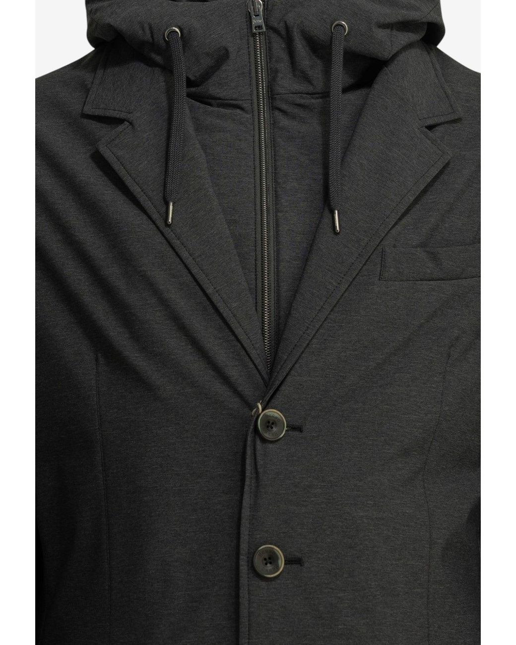 Herno Black Resort Single-Breasted Blazer for men