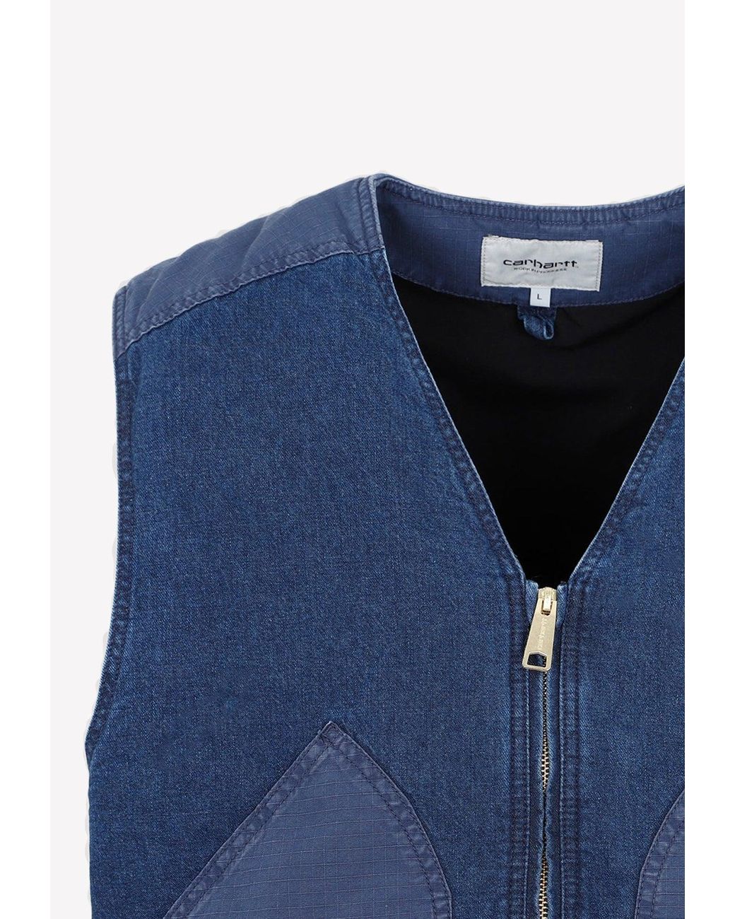 Carhartt WIP Alma Denim Vest in Blue for Men | Lyst