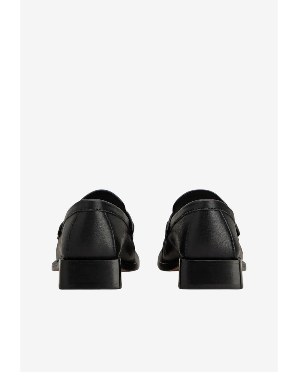 Roger Vivier Viv' Rangers Crystal Buckle Leather Loafers in Black | Lyst