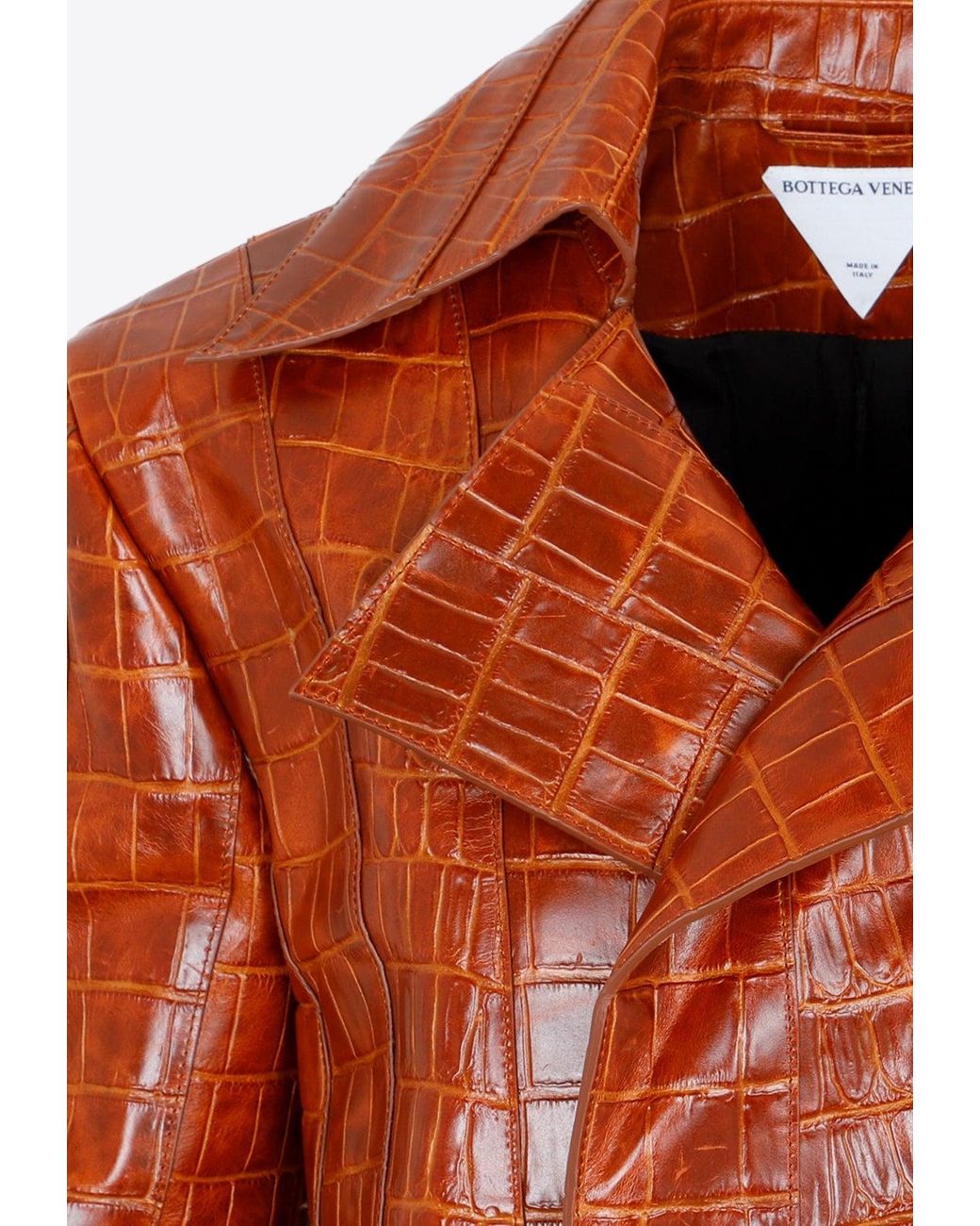 【送料&関税込】Bottega Veneta Orange Leather Parka オレンジ系 BOTTEGA VENETA(ボッテガヴェネタ) アウター