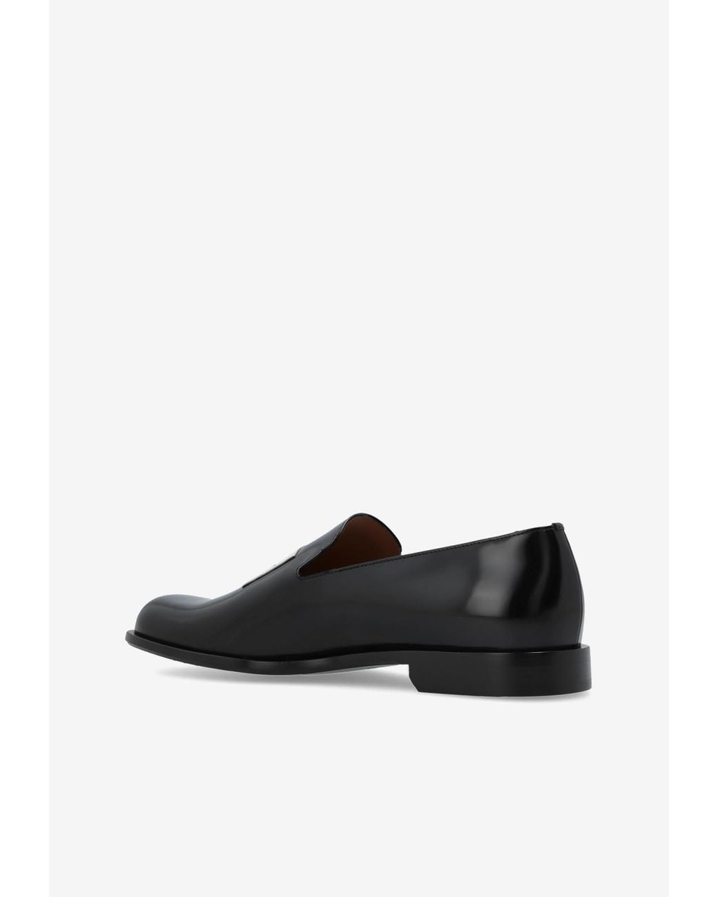 Givenchy Black Tux Brushed Leather Loafers for men