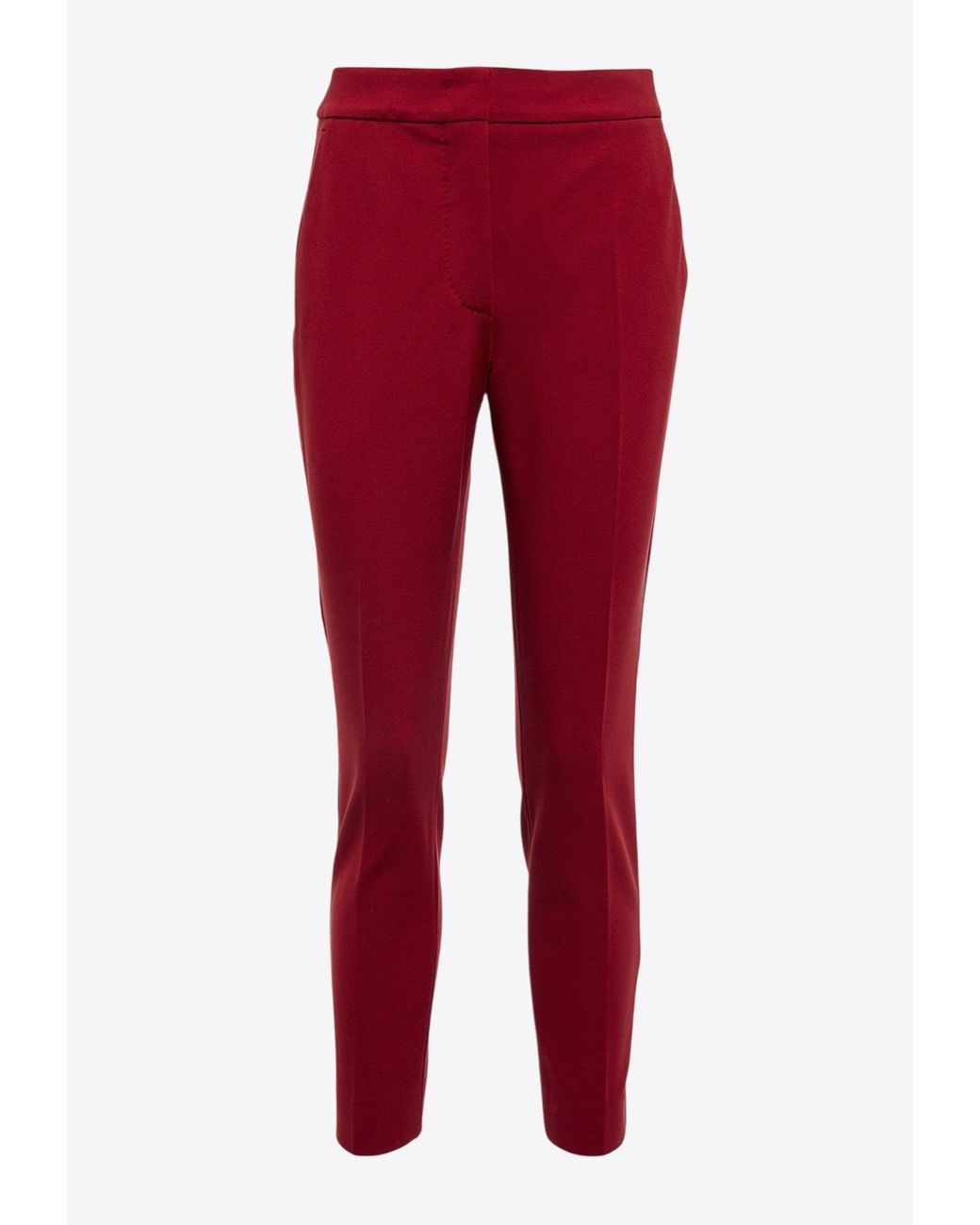 Max Mara Red Pegno Cropped Pants