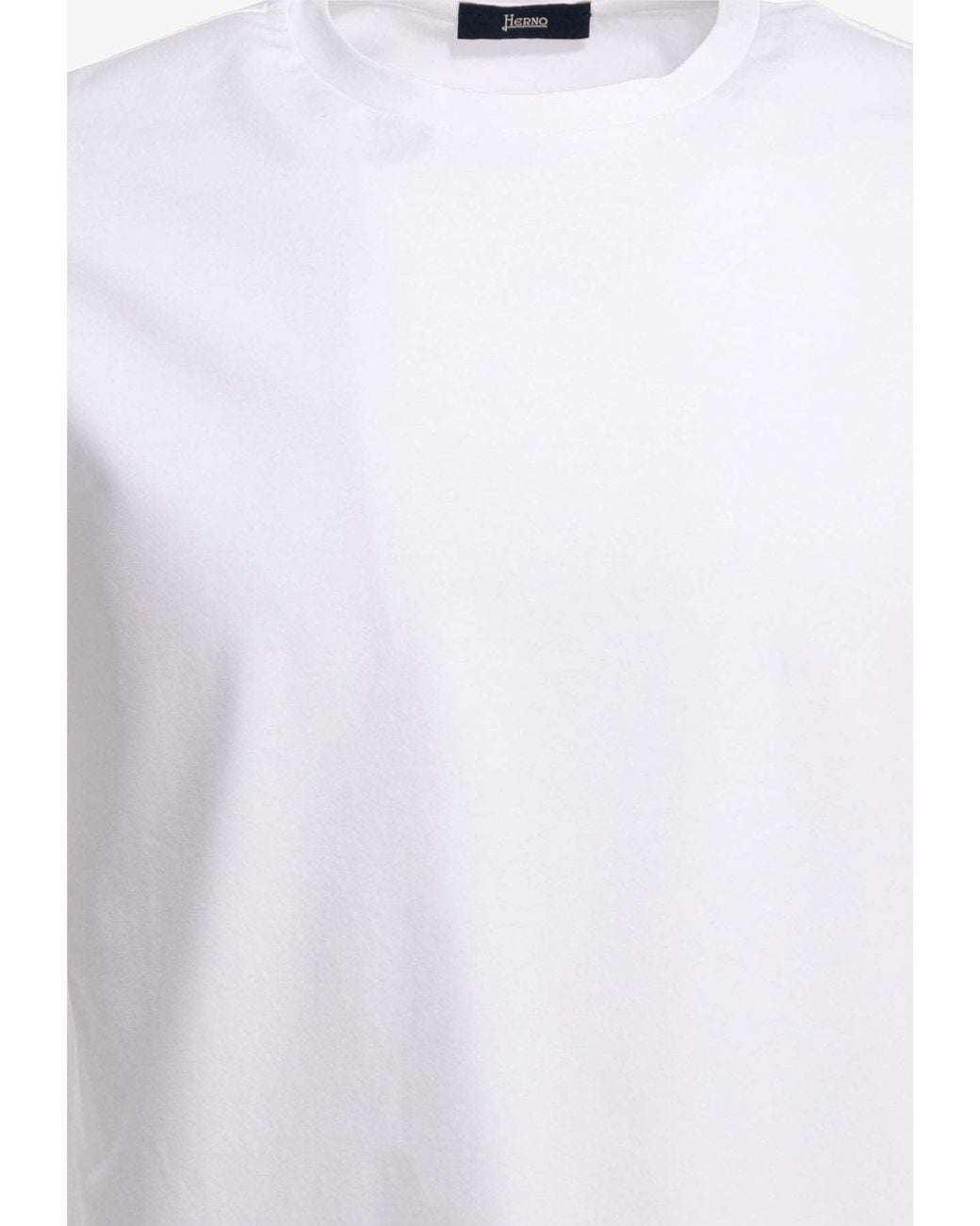 Herno White Basic Jersey T-Shirt for men