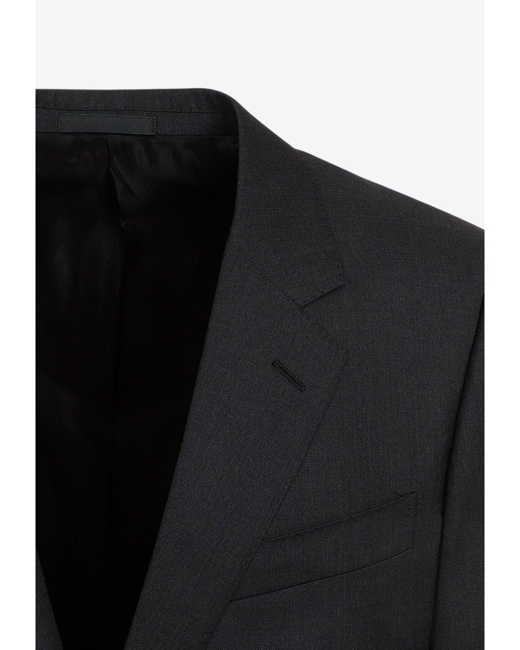 Lanvin Black Single-Breasted Tailored Blazer for men