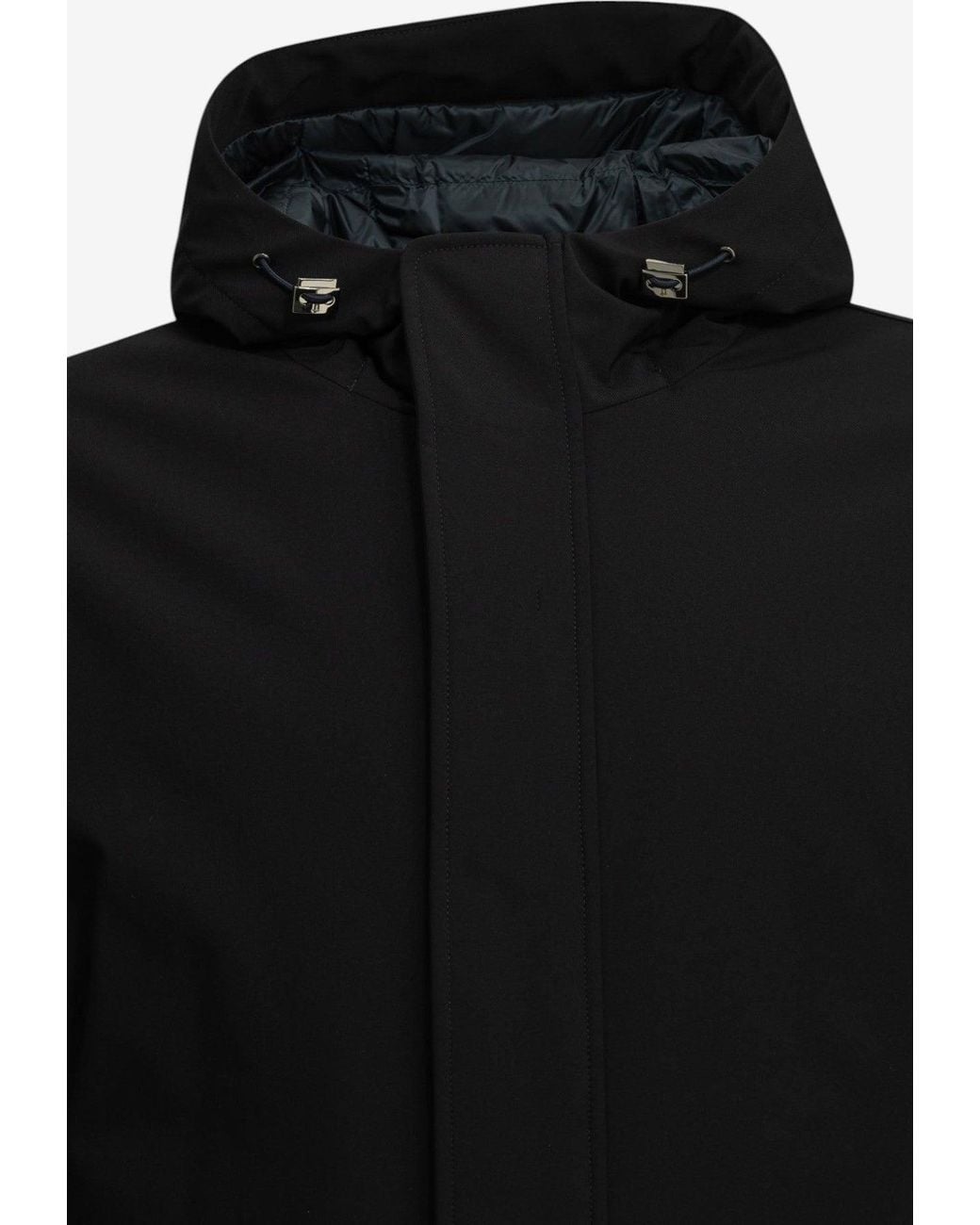 Herno Black Short Down Jacket for men