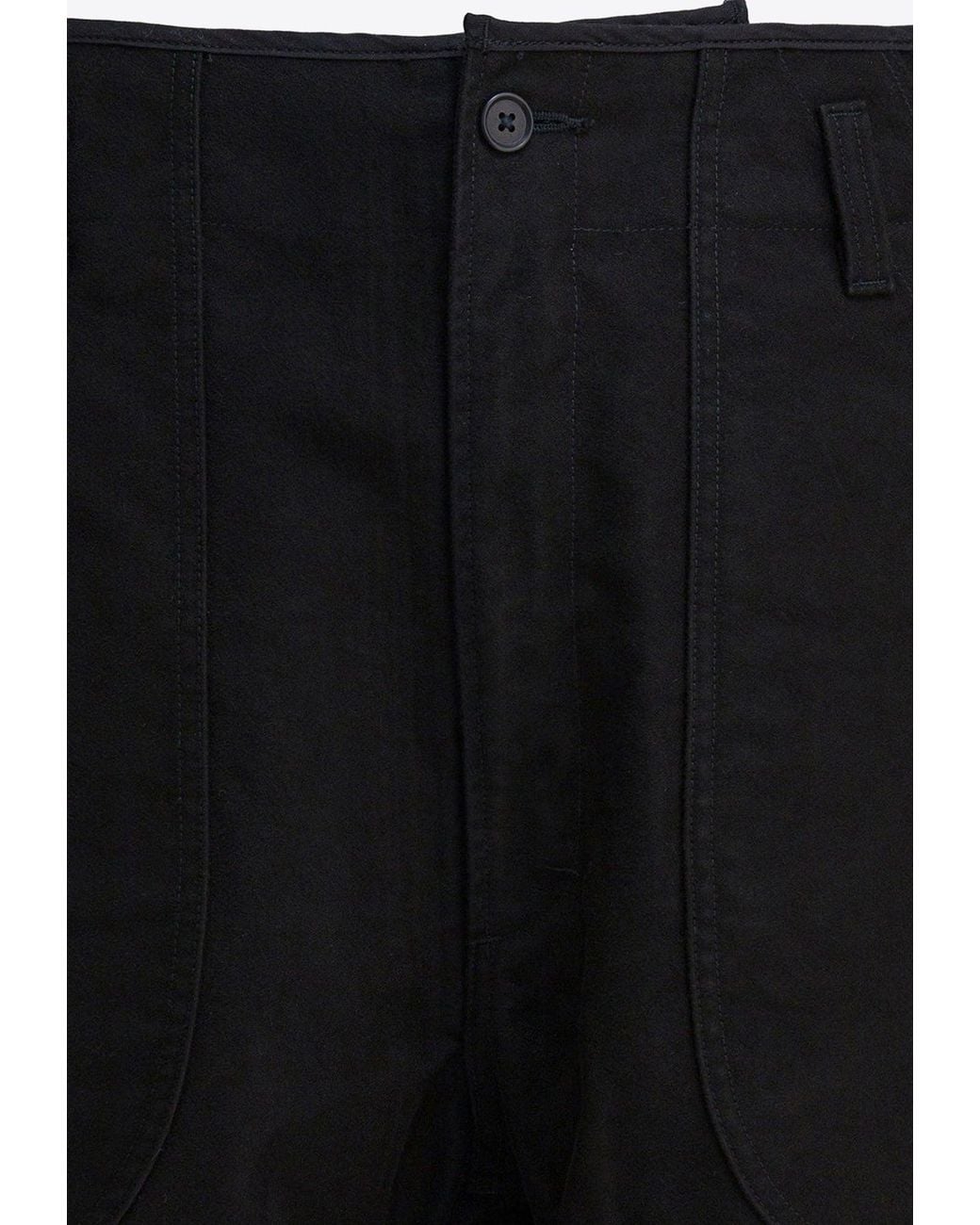 Needles Black Over Pants With Hem-Straps for men