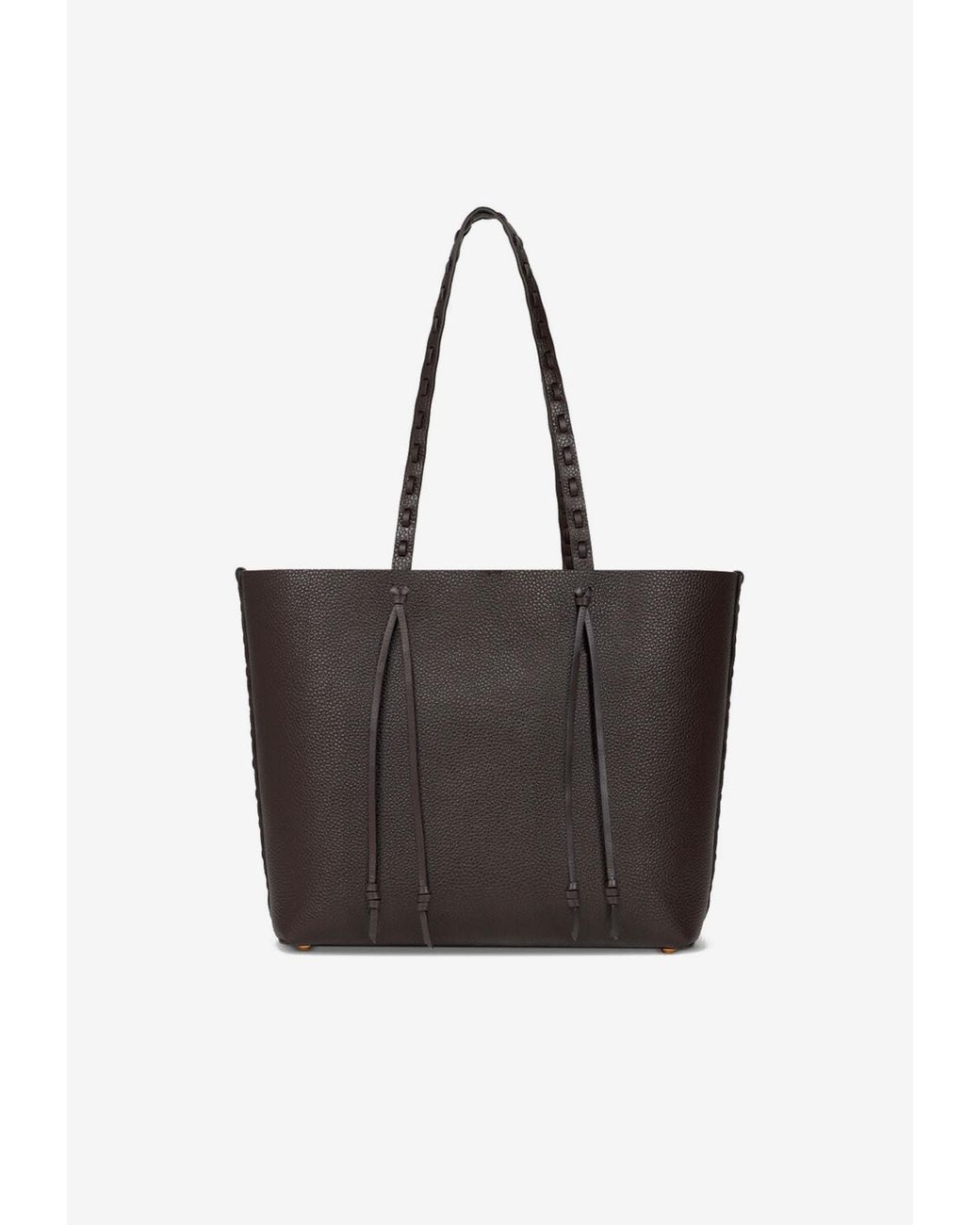 Etro Black Medium Essential Leather Tote Bag