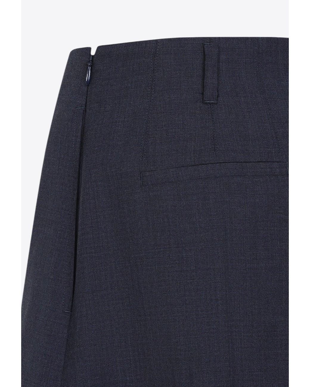 Givenchy Blue Classic Wool Shorts