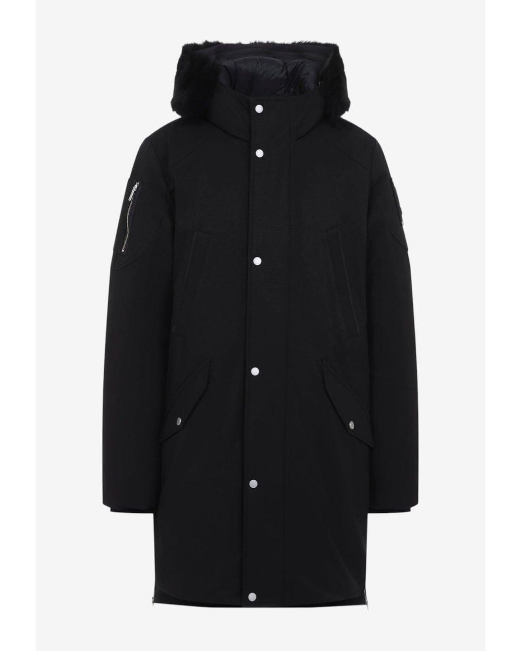 Moose Knuckles Black Original Stirling Down Parka for men