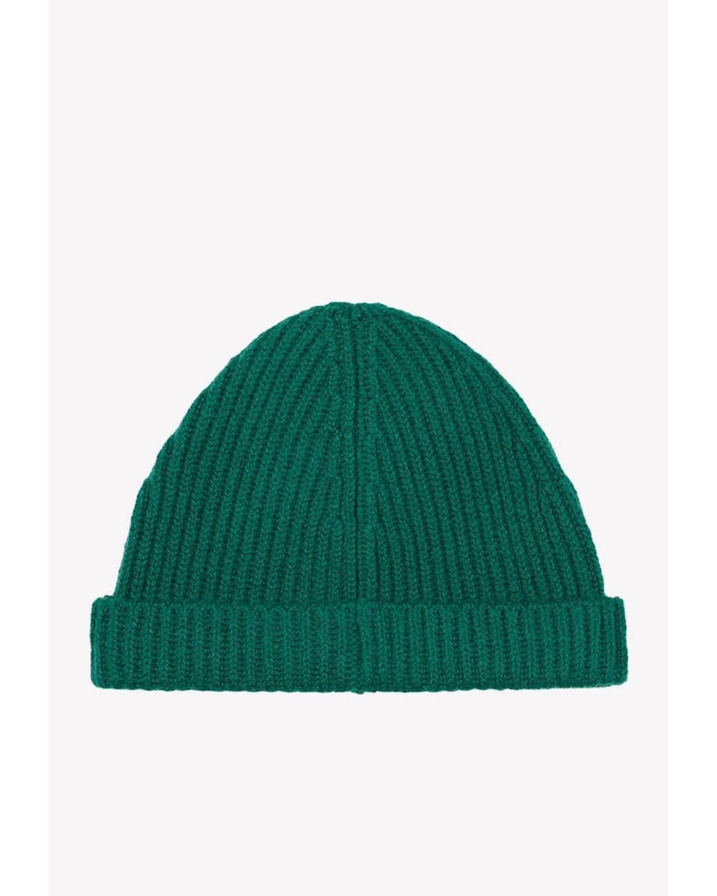 The Row Cashmere Beanie in Green Lyst