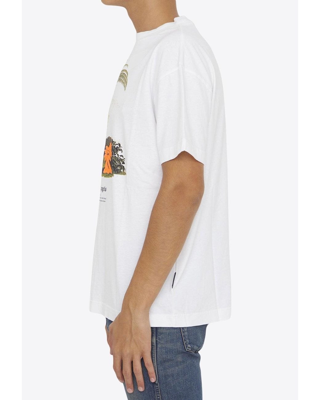 Enzo From The Tropics T-Shirt in white - Palm Angels® Official