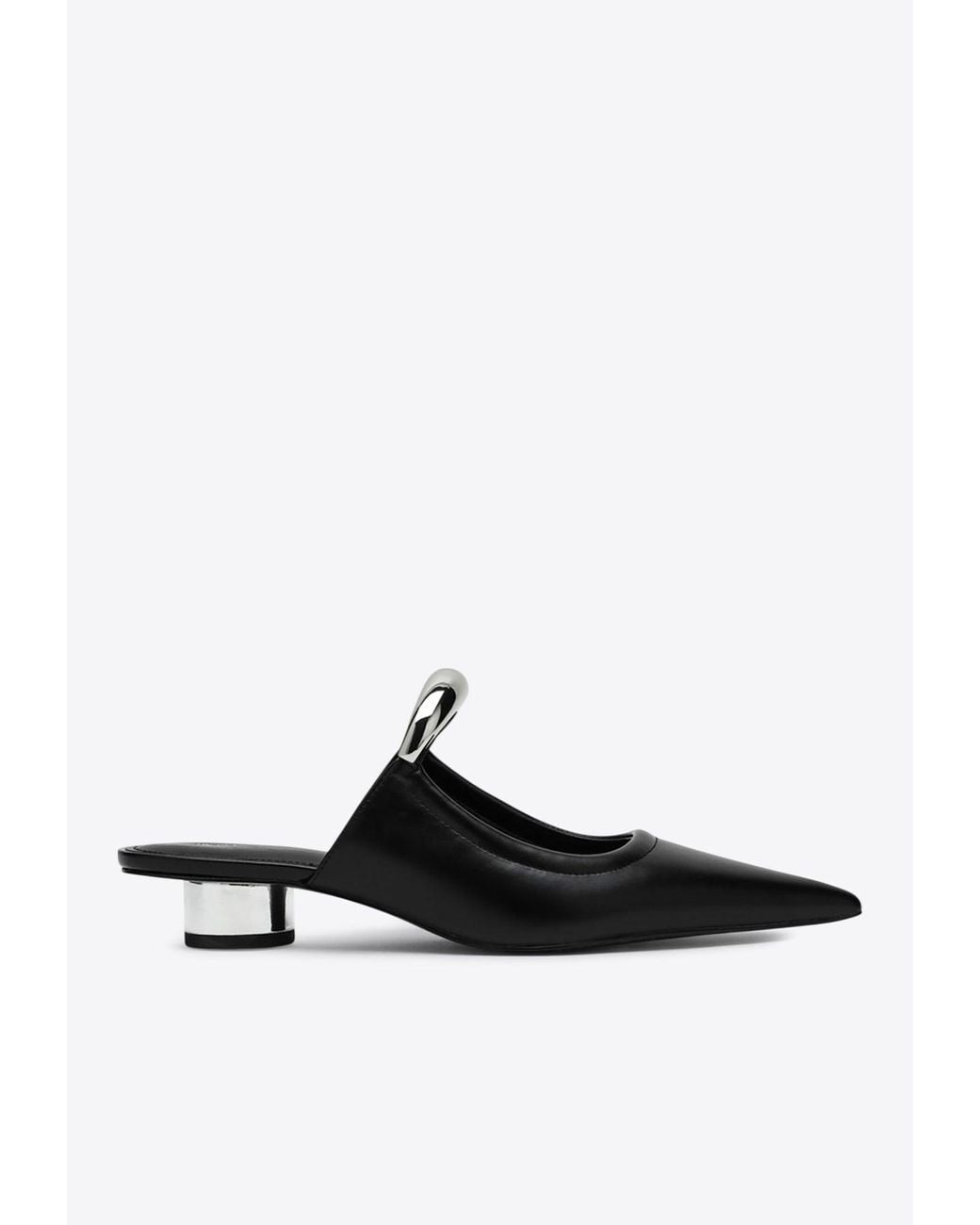 JW PEI Helena Vegan Leather Mules in White | Lyst