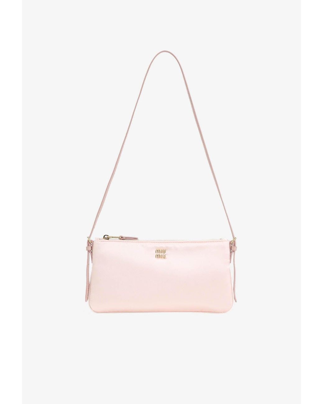 miu-miu-Pink-Mini-Logo-Satin-