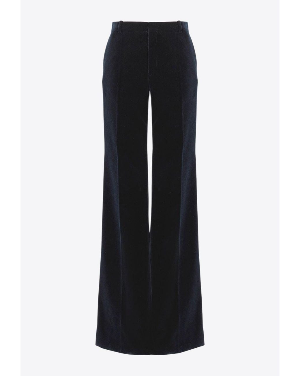 Chloé Black Flared Velvet Pants