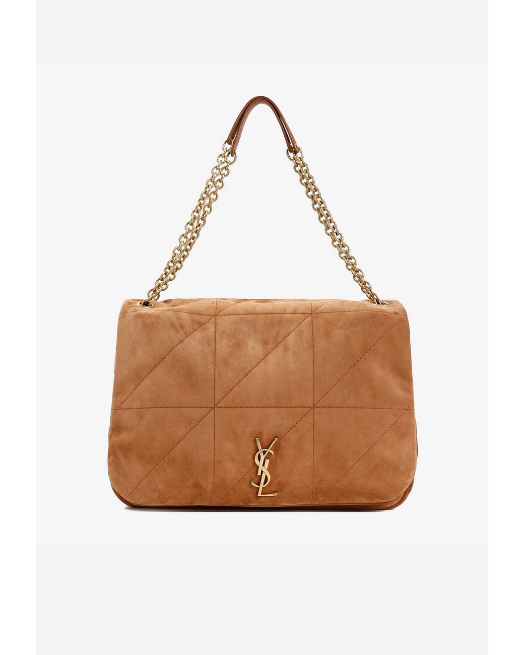 Saint Laurent Jamie Suede Shoulder Bag in Brown Lyst