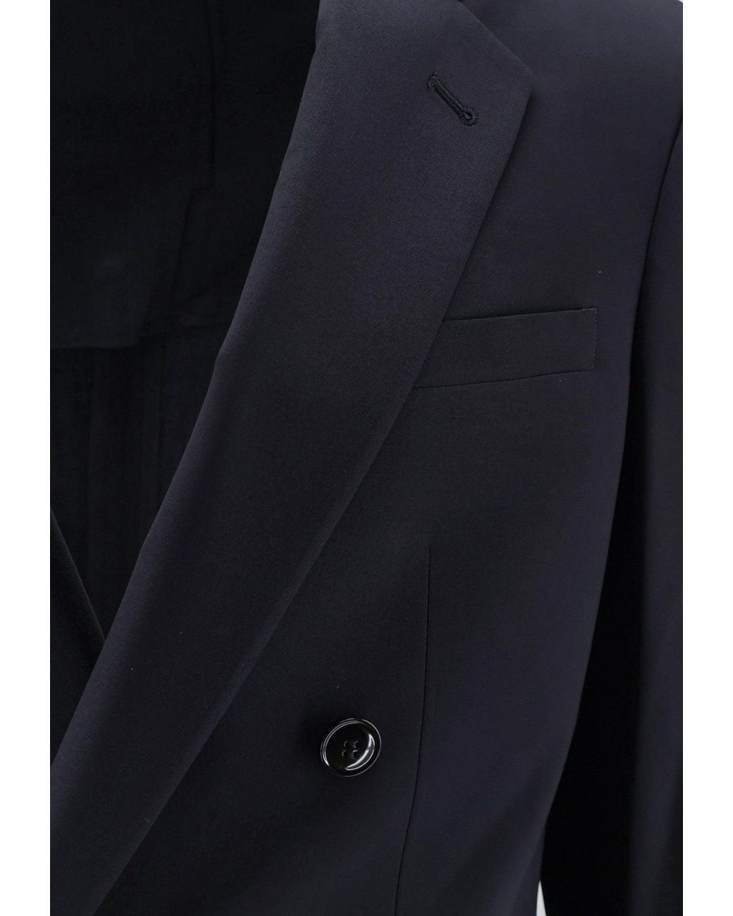 Giorgio Armani Blue Double-Breasted Wool Suit for men