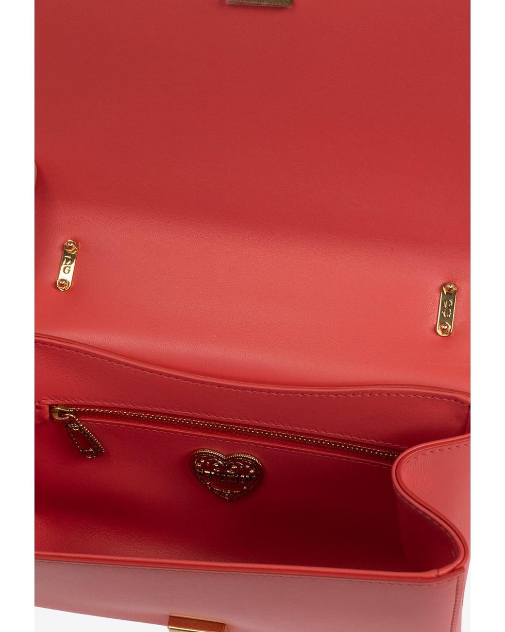 Dolce & Gabbana Red Devotion Medium Shoulder Bag
