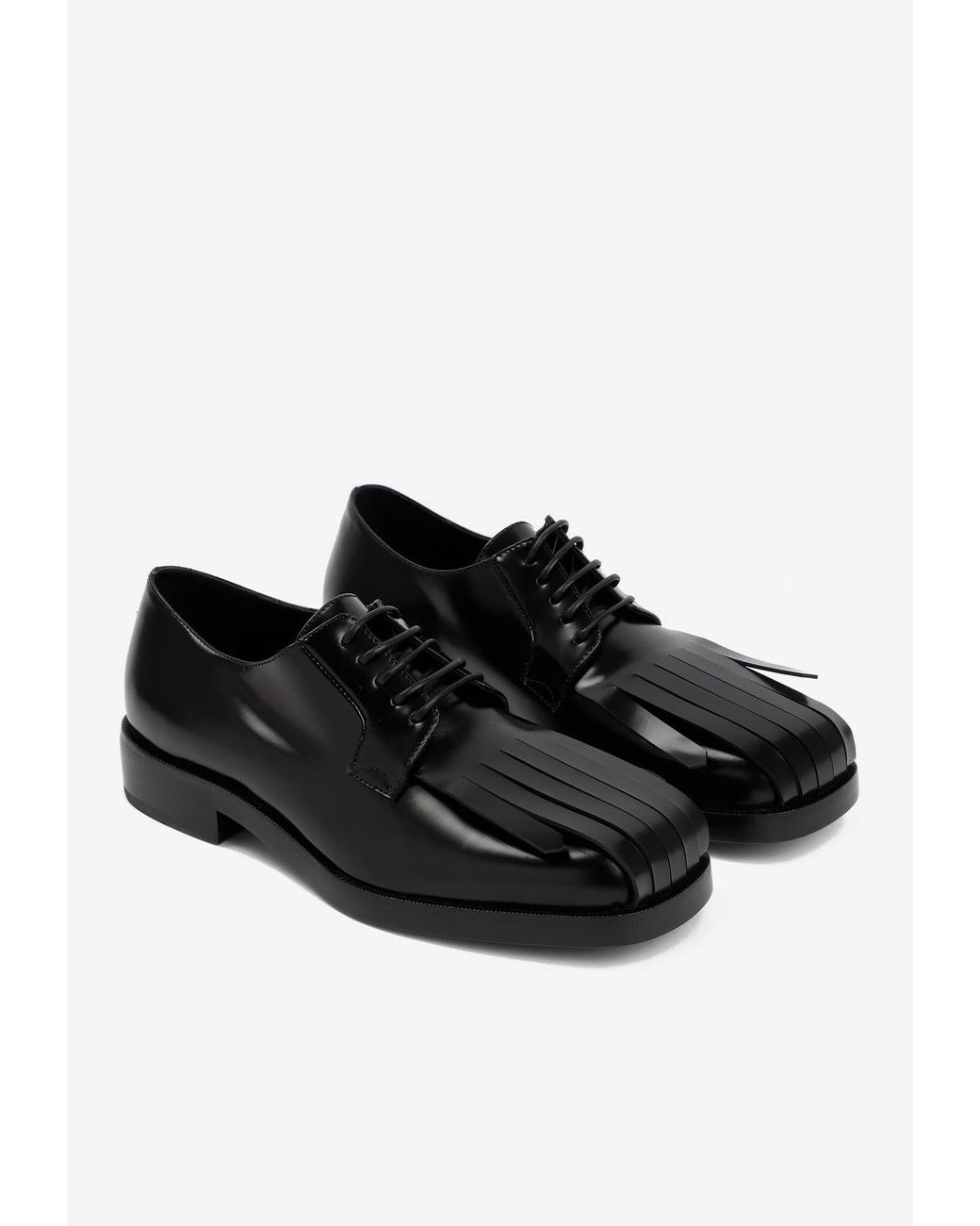 靴 Raf Simons Brushed Leather Derby Shoes Raf Simons square-toe Derby Shoes | Black | FARFETCH JO