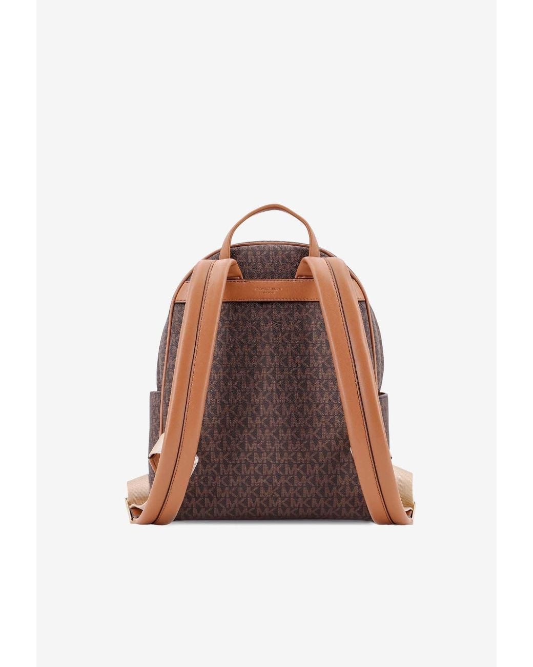 Michael Kors Brown Medium Bex Logo Backpack