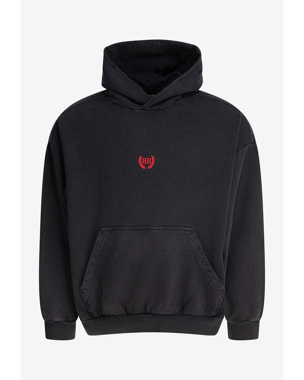 Balenciaga Laurel Classic Hooded Sweatshirt in Blue for Men