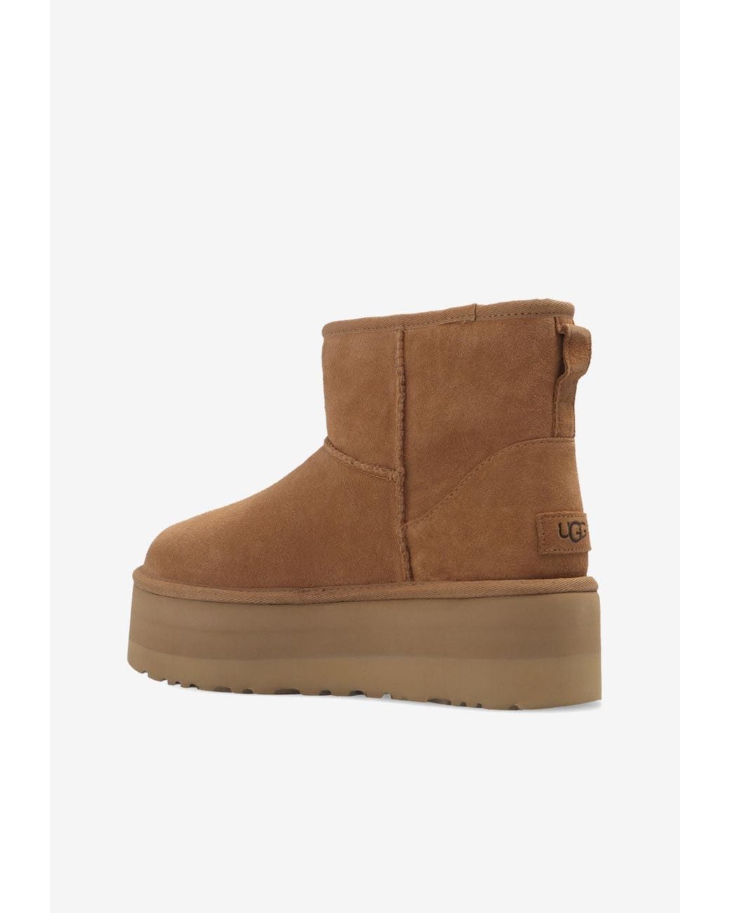 Ugg Brown Classic Mini Platform Snow Boots
