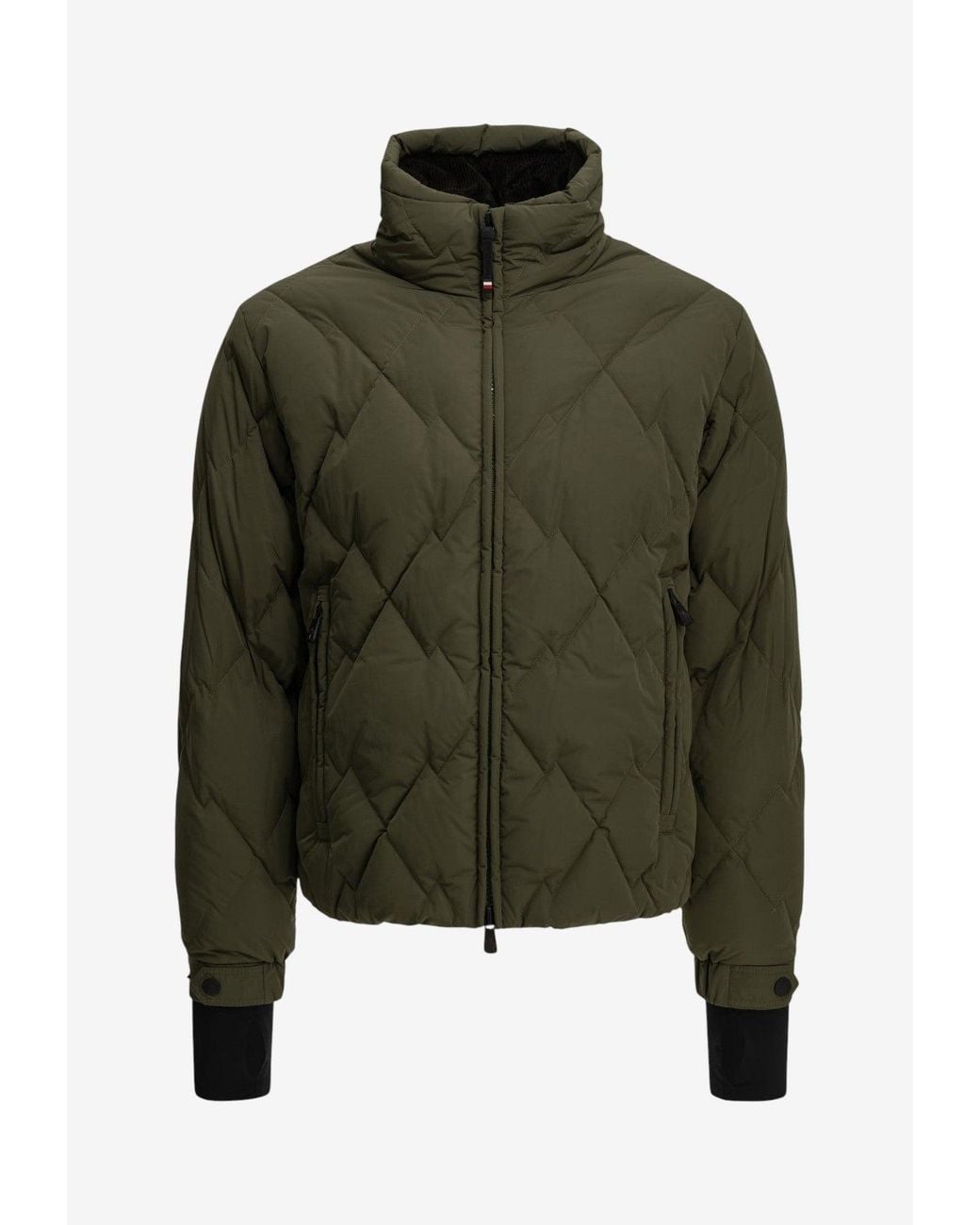 Moncler Green Bramans Quilted Down Jacket for men