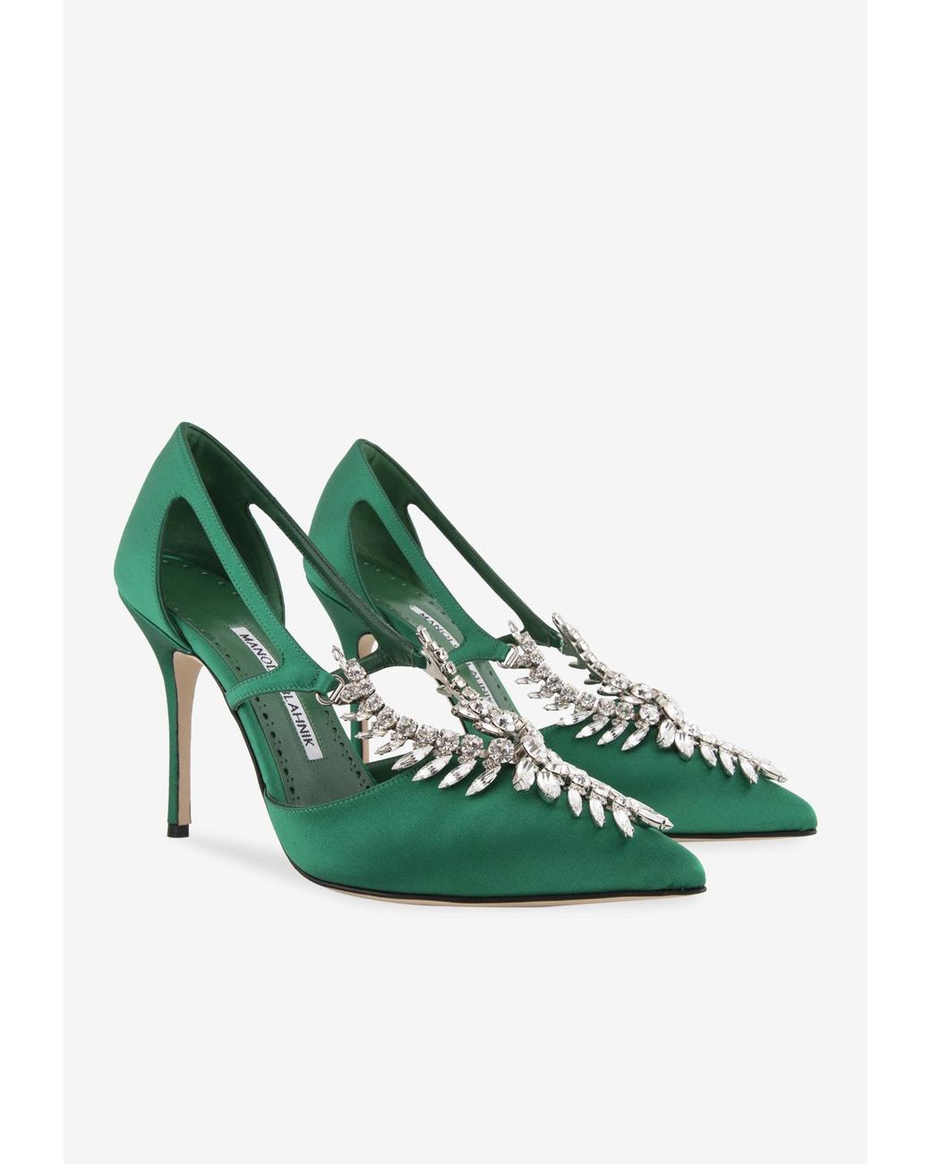 emerald manolo blahnik