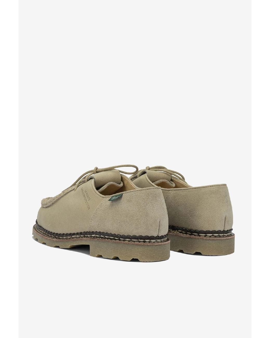 Paraboot Brown Suede Derby Shoes for men