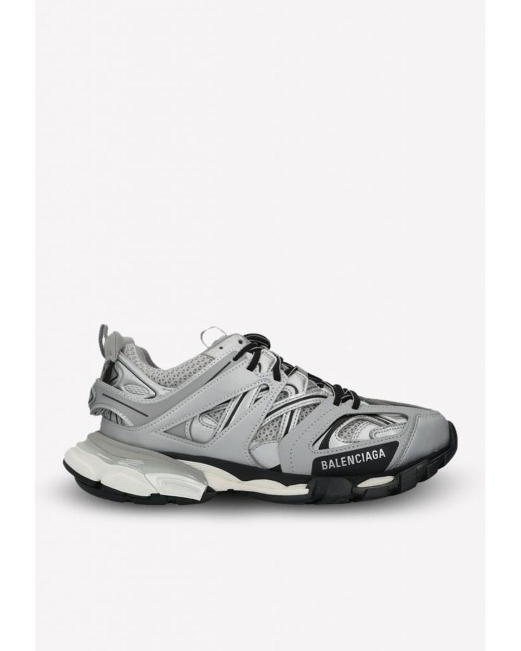 Balenciaga Synthetic Track Metallic Sneakers In Mesh And Nylon - Save ...