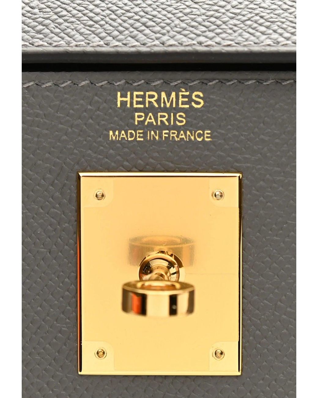Hermes Kelly Sellier 28 Gris Meyer Epsom Gold Hardware