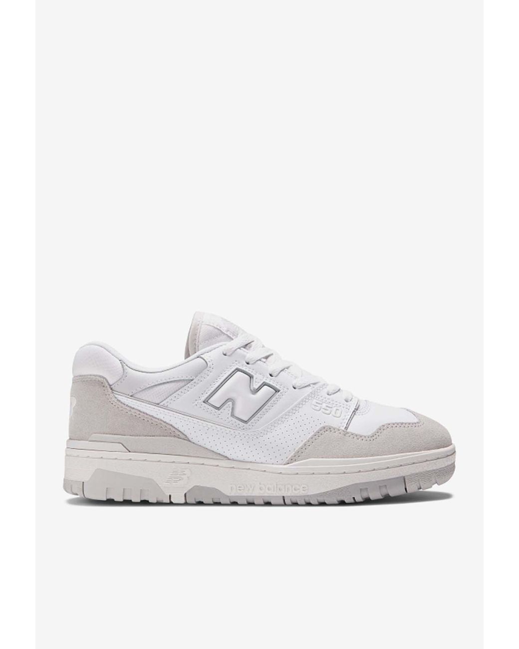 New Balance 550 Low-top Sneakers In White With Summer Fog And Rain ...