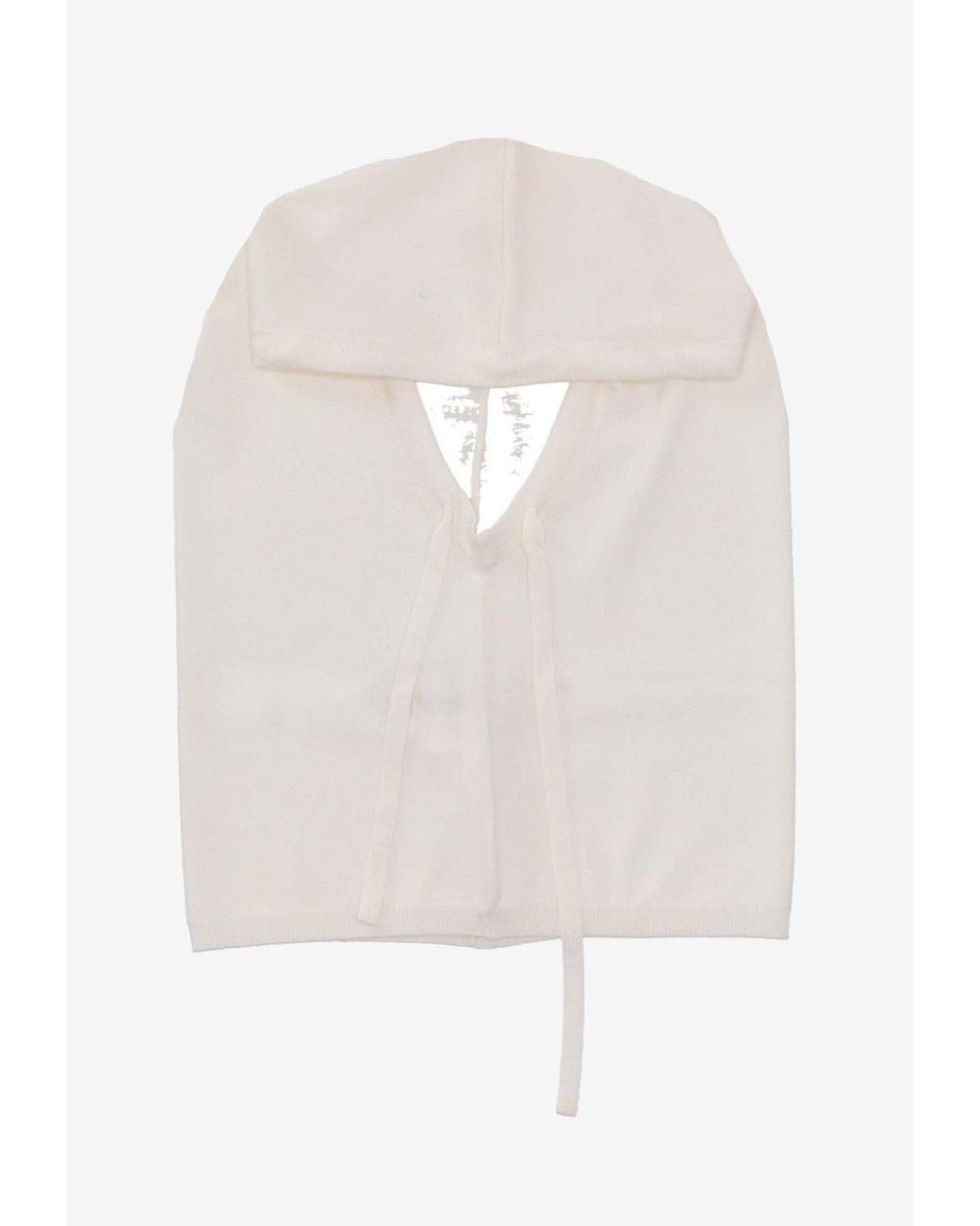 P.A.R.O.S.H. White Lime Wool Knit Balaclava