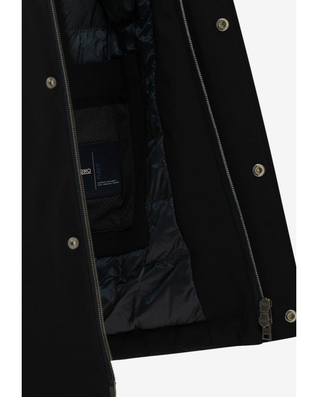 Herno Black Short Down Jacket for men