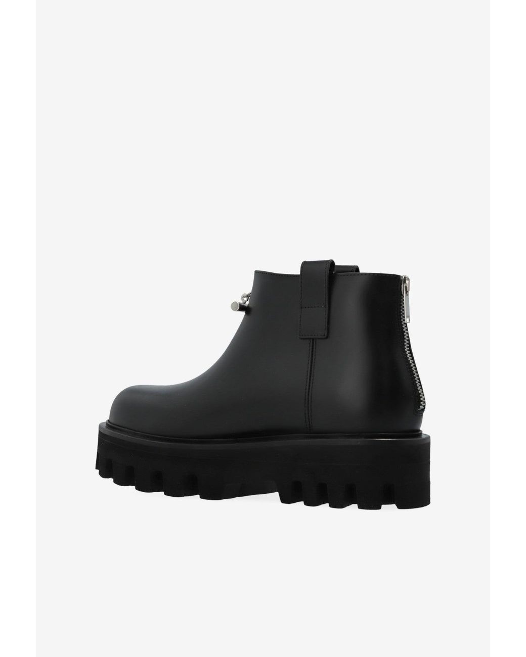 McQueen Black Platform Ankle Boots