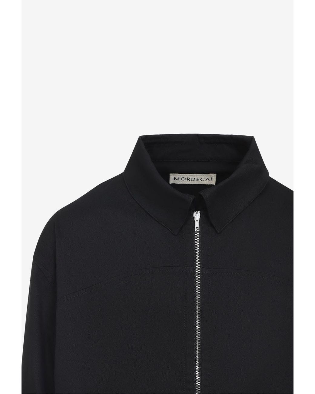 Mordecai Blue Layered Zip-Up Jacket With Straps for men
