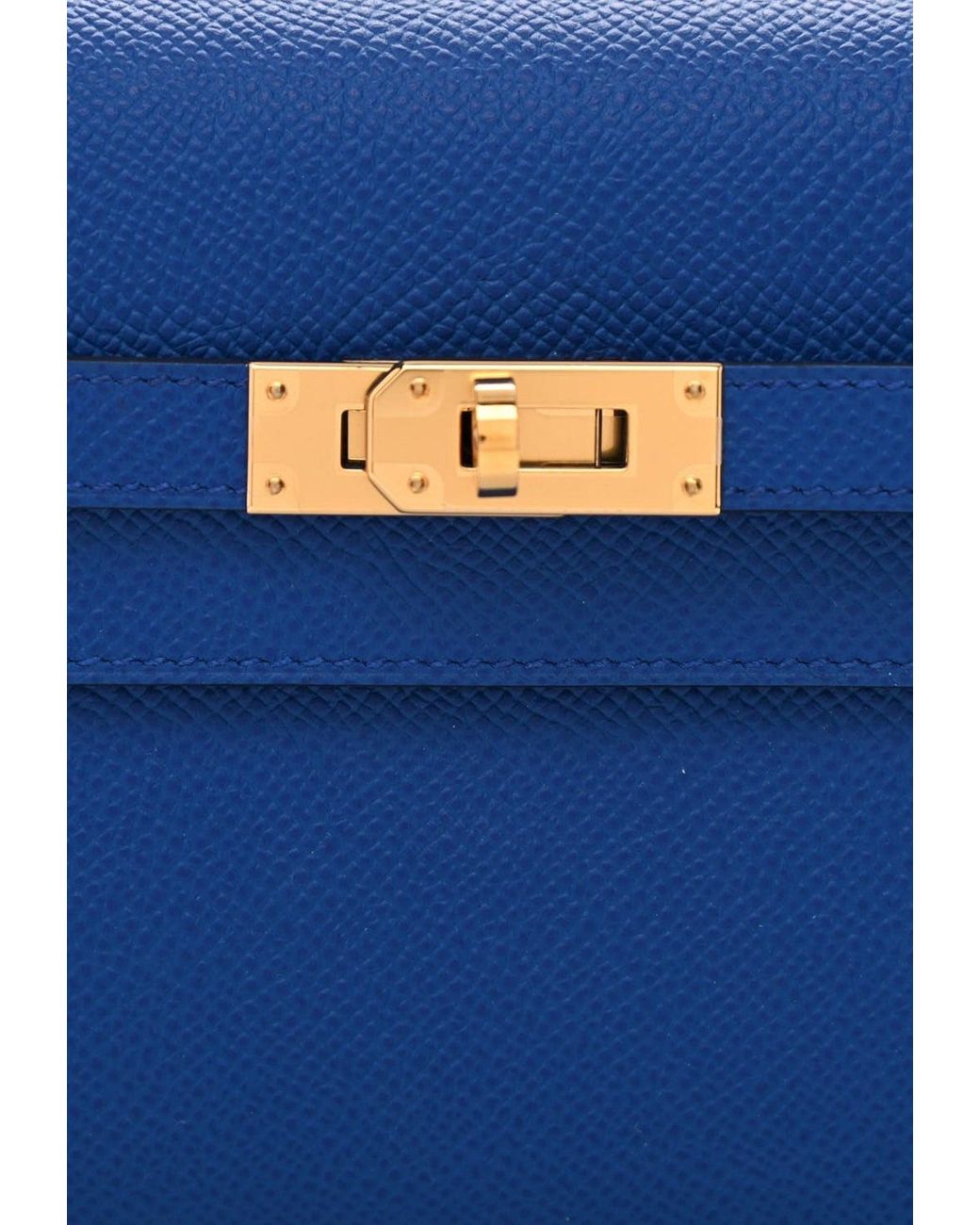 Hermes Kelly Classique To Go Wallet, In Bleu Royal, Blue Epsom Leather –  Found Fashion