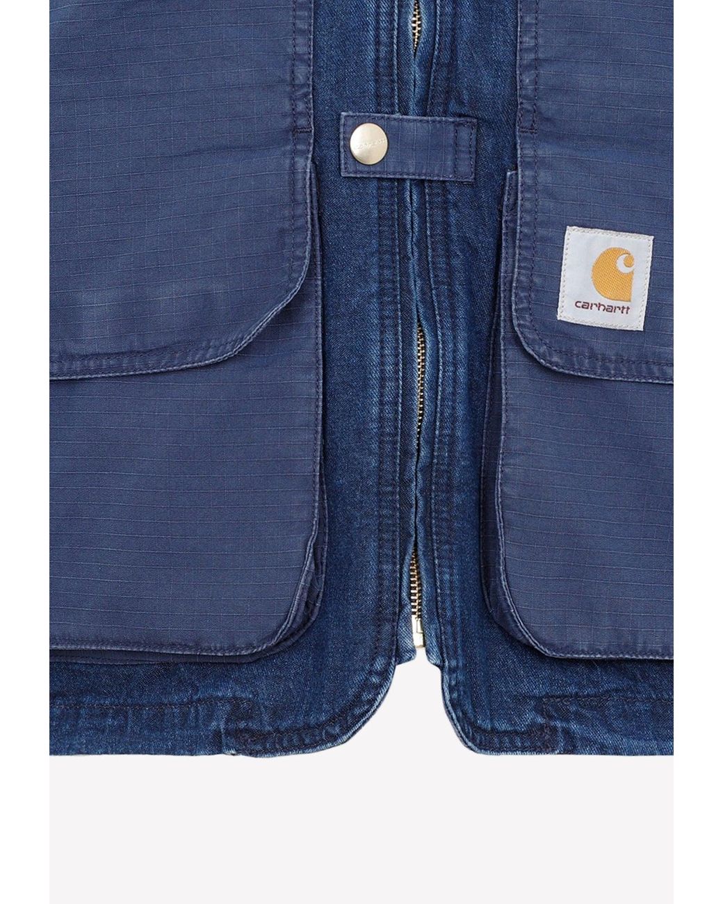 Carhartt WIP Alma Denim Vest in Blue for Men | Lyst