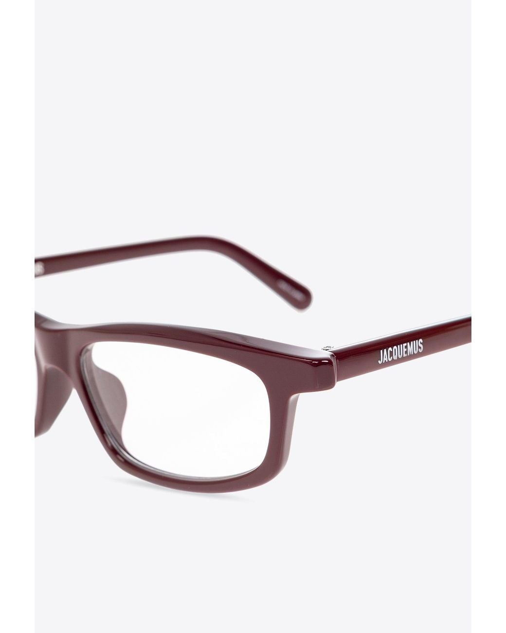 Jacquemus White Rectangular-Framed Optical Glasses