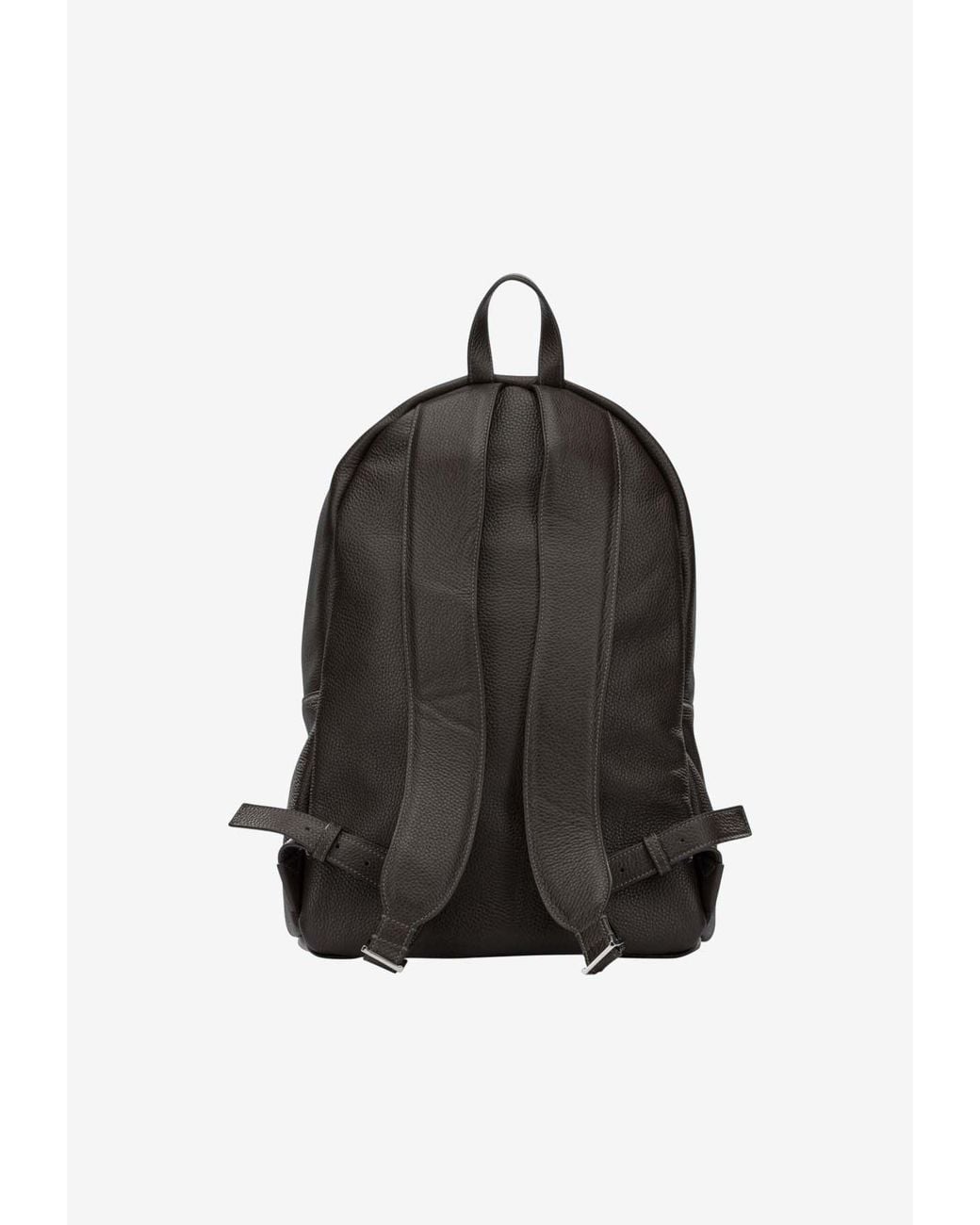 Leather Layout Picture Santoni Textured Leather Backpack in Black for Men | Lyst
