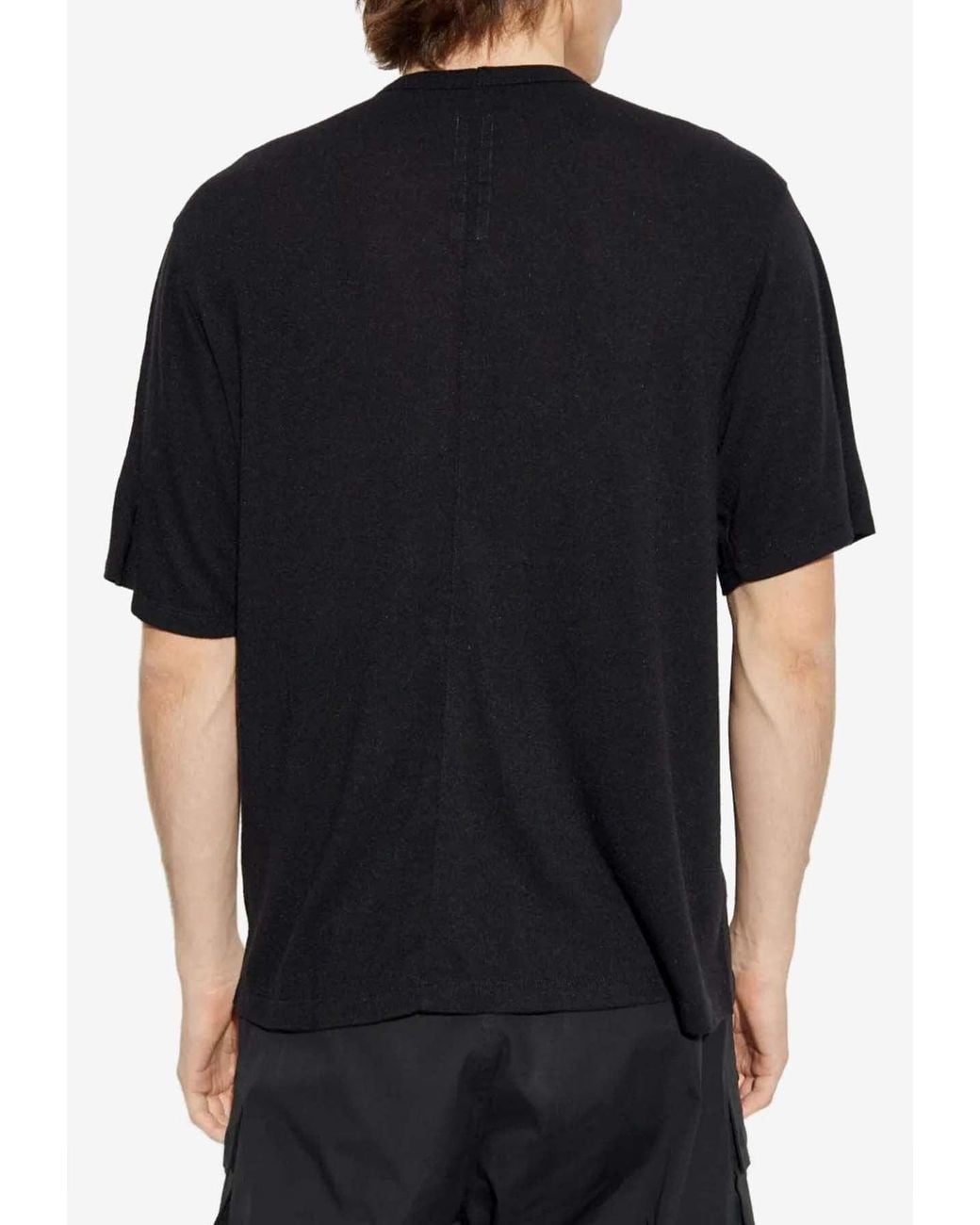 Rick Owens Black Basic Crewneck T-Shirt for men
